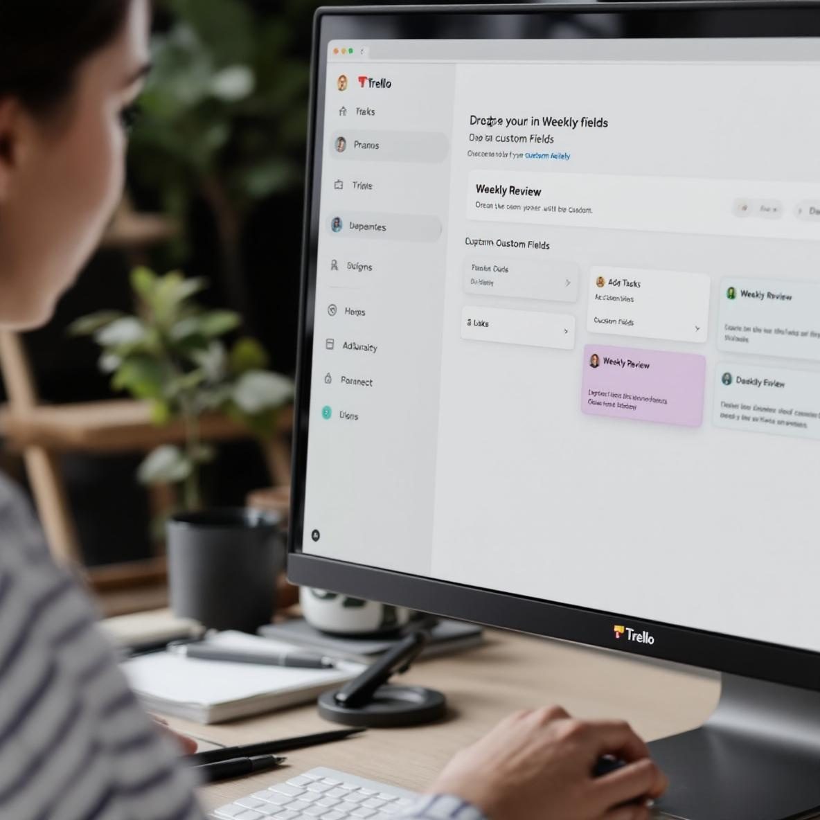 Weekly Task Review Workflow Using Trello Custom Fields
